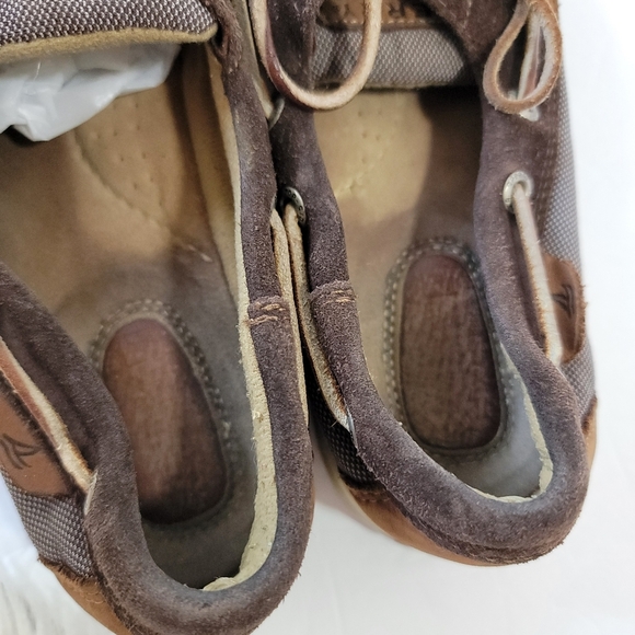 Spery Top Sider Womens Boat Shoes Sz 8M Brown Leather Lace-Up Comfort Casual - Picture 10 of 12
